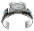 Turquoise Southwest Sterling Silver Horse Cuff Watch CX48664